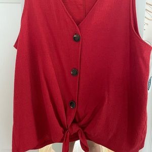 BNWT Old Navy Tie Front Tank Top